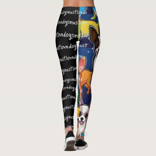 Moet houden van honden leggings (Achterkant)