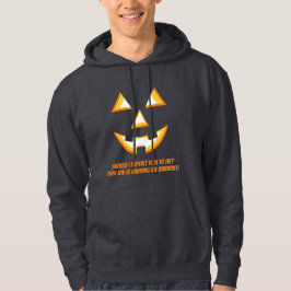 Moet ik dit melden bij HR Funny Burnout Halloween Hoodie