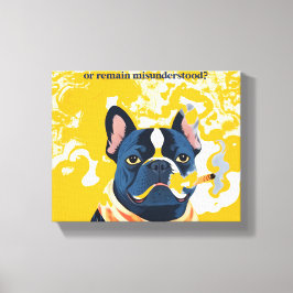 Moet ik mezelf teveel uitleggen canvas afdruk