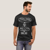 Moet ik op een vrijdagse OMG geen grappige coder i T-shirt (Voorkant volledig)