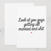 Moet je jullie nou zien, allemaal getrouwd en zo g kaart (Voorkant / Achterkant)