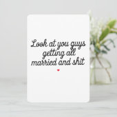 Moet je jullie nou zien, allemaal getrouwd en zo g kaart (Staand voorkant)