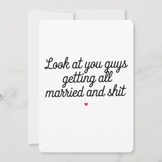 Moet je jullie nou zien, allemaal getrouwd en zo g kaart (Voorkant)