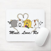Moet. Liefde. Rats Mousemat Muismat (Met muis)