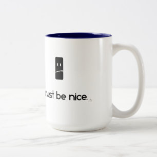 Moet Nice zijn Tweekleurige Koffiemok