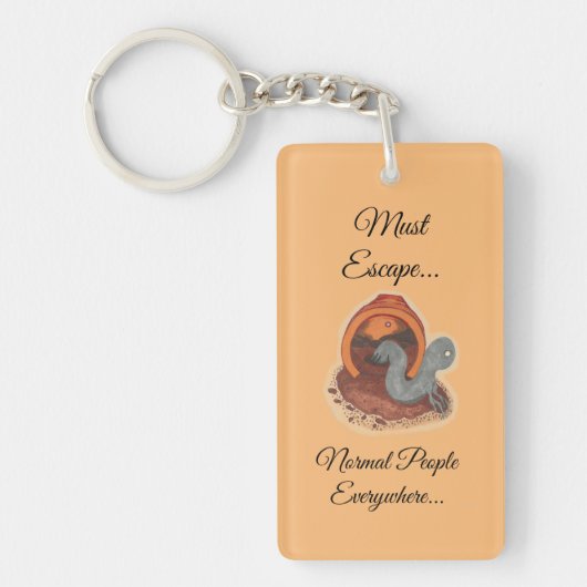 Moet ontsnappen...de Potted Creatted Key chain Sleutelhanger (Voorkant)