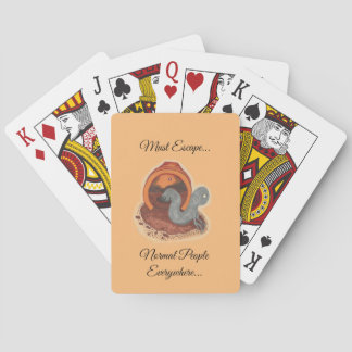 Moet ontsnappen...Het ingepotte wezen Pokerkaarten
