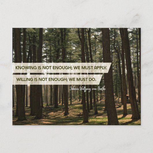 Moet toepassen en moet doen briefkaart (Voorkant)