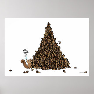 moet zijn voorzien van alle - eekhoorn poster