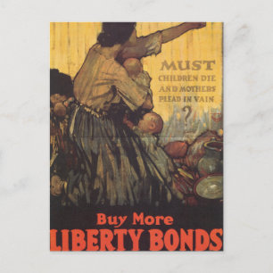 Moeten kinderen sterven briefkaart