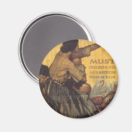 Moeten kinderen sterven magneet (Voorkant / Achterkant)