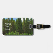 Moffat Road Pine Trees Colorado Bagagelabel (Voorkant horizontaal)