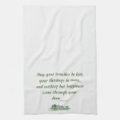 "Moge al je problemen kleiner zijn" Schets van het Theedoek (Verticaal)