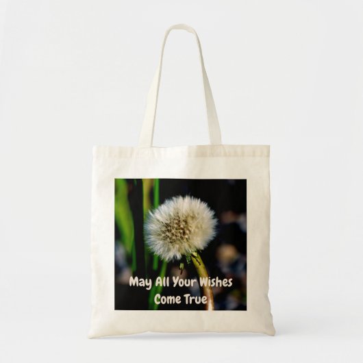 Moge al je wensen uitkomen Canvas budget Tote Bag (Voorkant)