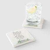 "Moge al uw problemen minder zijn" Schetsdocument Stenen Onderzetter (Zijkant)