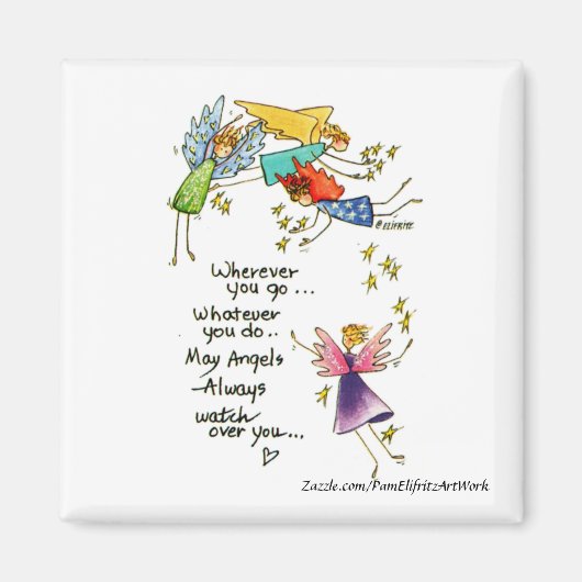 Moge Angels altijd naar jou kijken Magneet (Voorkant)