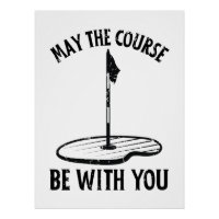 Moge de baan bij je zijn Grappige golfcadeaus