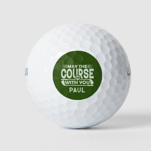 Moge de baan bij u zijn Golf Ballen (Voorkant)