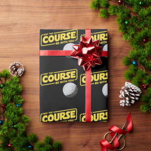 Moge de baan met je zijn Funny Golf Golfsport Cadeaupapier
