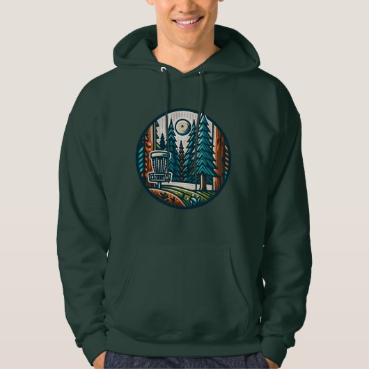 Moge de baan met u zijn Disc Golf Hoodie (Voorkant)