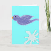 Moge de blauwvogel van geluk op je hoofd poepen! kaart (Voorkant)