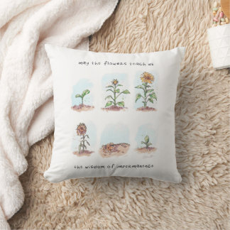 Moge de bloemen Quote Kussen