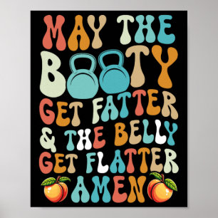 Moge de buit dikker worden Grappig Fitness Cardio Poster