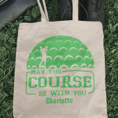 Moge de cursus met u golf gepersonaliseerd zijn tote bag