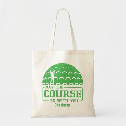 Moge de cursus met u golf gepersonaliseerd zijn tote bag (Voorkant)