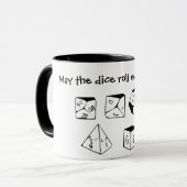 Moge de dobbelsteen ooit in je voordeel rollen mok (Voorkant links)