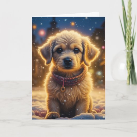 Moge de Geest van Kerstmis met You Puppy Dog zijn Kaart (Voorkant)