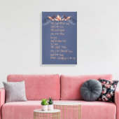 Moge de Heer u zegenen en u houden Canvas Afdruk (Insitu (Woonkamer))