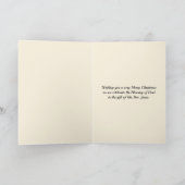 MOGE DE HEER U ZEGENEN | kerstkrans Feestdagen Kaart (Binnen)