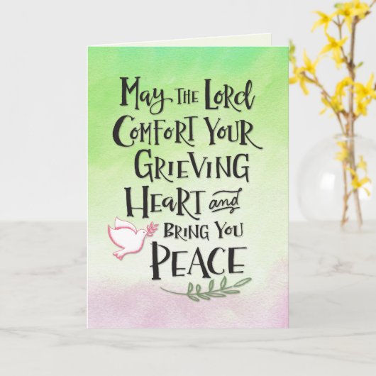 Moge de Heer uw rouwkop samenvatten Kaart (Gele Bloem)