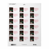 Moge de kerstsfeer, Varken Adresetiketten Etiket (Full Sheet)