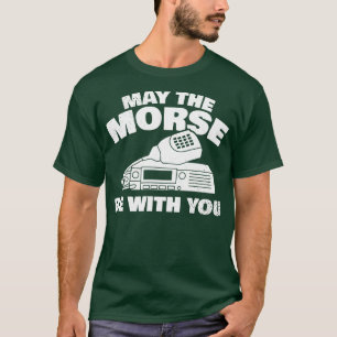 Moge de Morse bij u zijn voor alle Ham Radio T-shirt