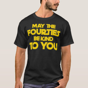 Moge de veertig voor je zijn op de 40ste verjaarda t-shirt
