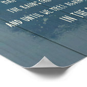 Moge de weg de mensvogel oprukken poster (Hoek)