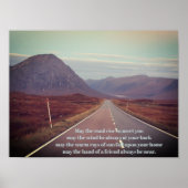 Moge de weg naar Glencoe Scotland gaan Poster (Voorkant)