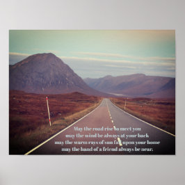 Moge de weg naar Glencoe Scotland gaan Poster