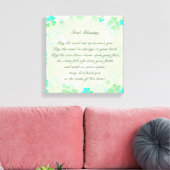 "Moge de weg omhoog gaan..." Irish Bless Antiek Canvas Afdruk (Insitu (Woonkamer))