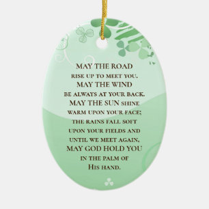 Moge de weg omhoog gaan om u Iers te ontmoeten Keramisch Ornament