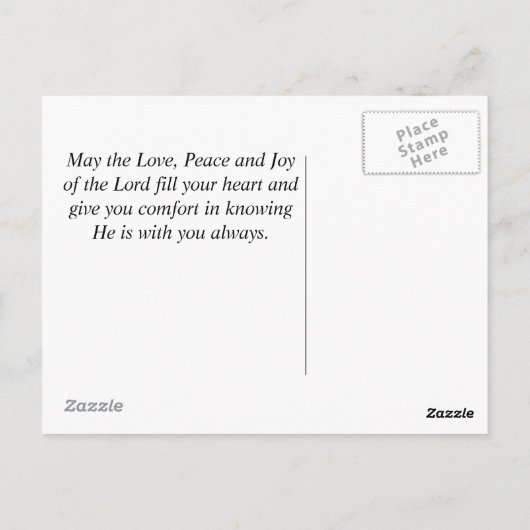 Moge de Wegrijping omhoog om u te ontmoeten, Irish Briefkaart (Achterkant)