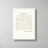 Moge er vandaag vrede heersen binnen canvas afdruk (Voorkant)