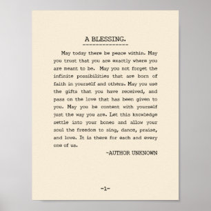 Moge er vandaag vrede heersen binnen poster