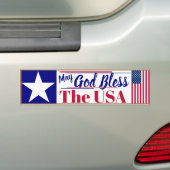Moge God Bless de Amerikaanse Bumpersticker (Op auto)