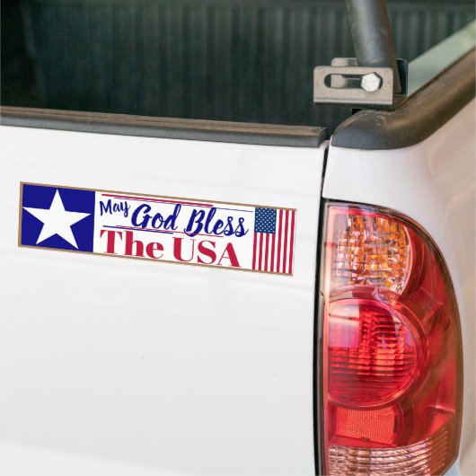 Moge God Bless de Amerikaanse Bumpersticker (Op Truck)