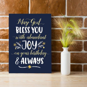 Moge God je zegenen met Joy op je verjaardag