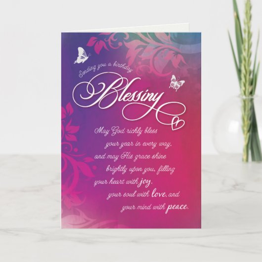 Moge God Richly Uw Jaar in elke richting Kaarten (Voorkant)