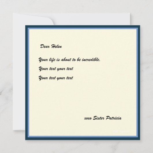 Moge God U het verlangen van Uw Hart Kaart geven (Achterkant)